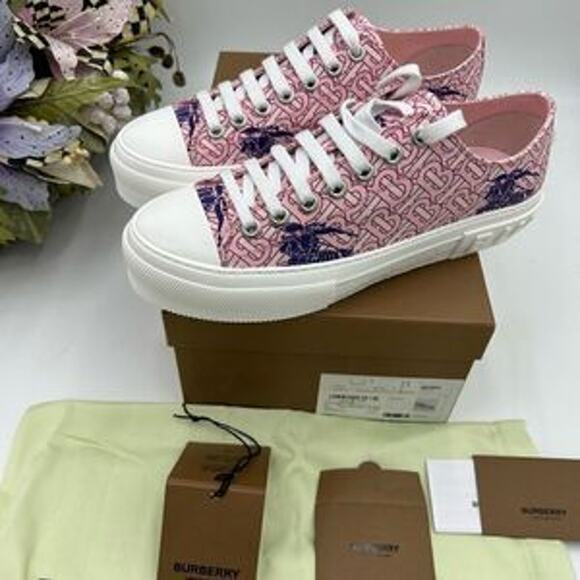 Women’s Burberry Jack TB monogram sneakers size 41 fits 10.5 US - Picture 10 of 13